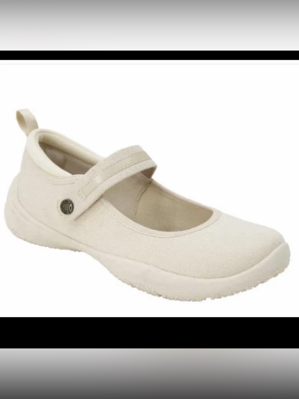JSport Women's Melody Contoured Arch Mary Jane Shoes Cream Size 9 M